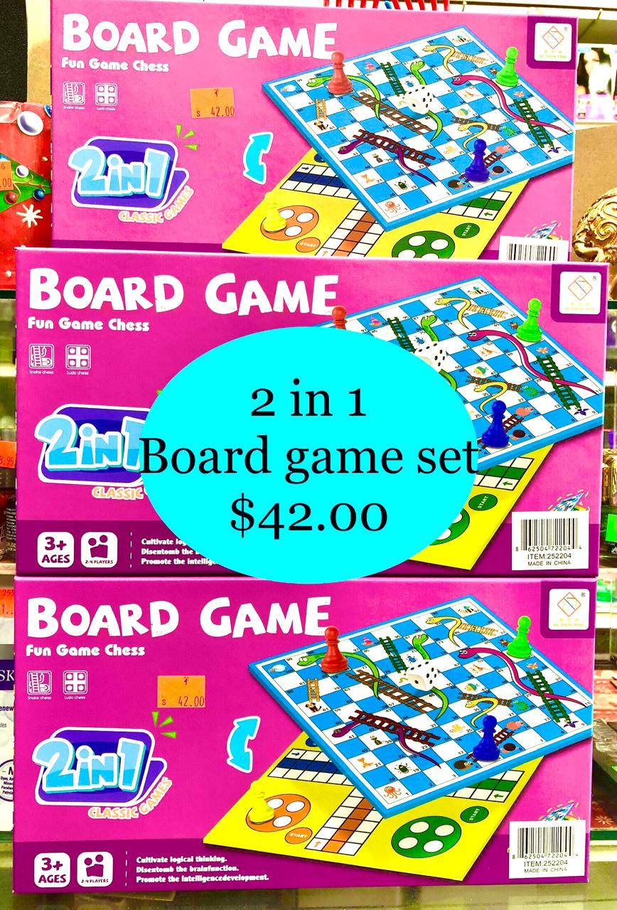 XMAS SALE!!!!!! 2 IN 1 BOARD GAME SET