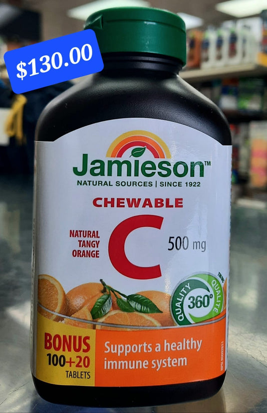 Jamieson Vitamin C 500mg Chewable