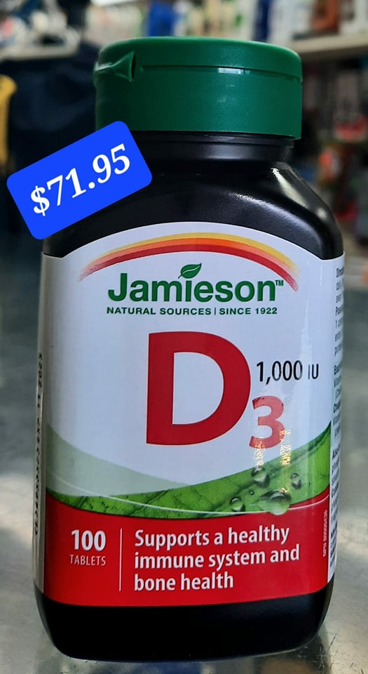 Jamieson Vitamin D3 1000mg