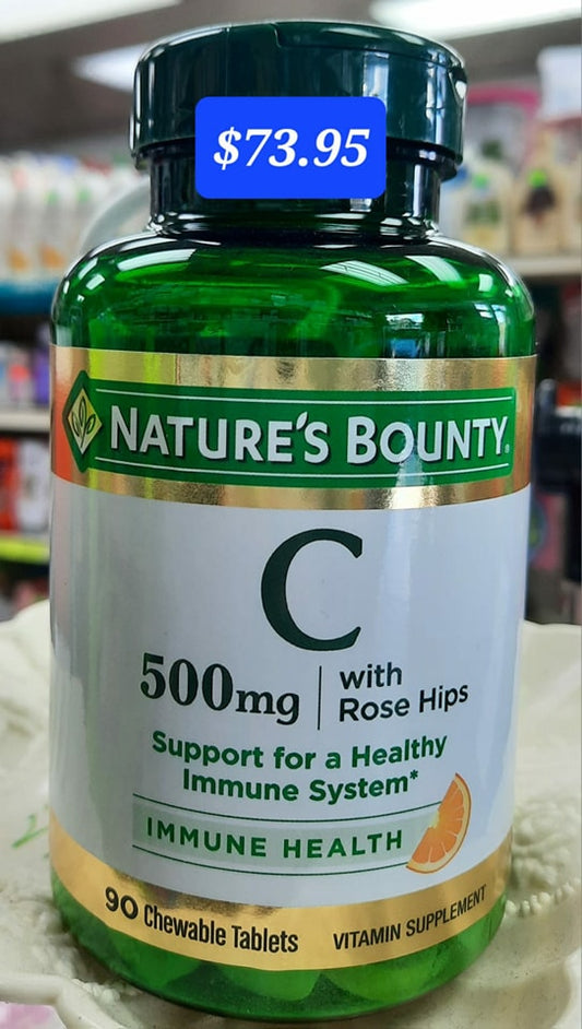 Nature's Bounty Vitamin C 500mg with Rose Hips