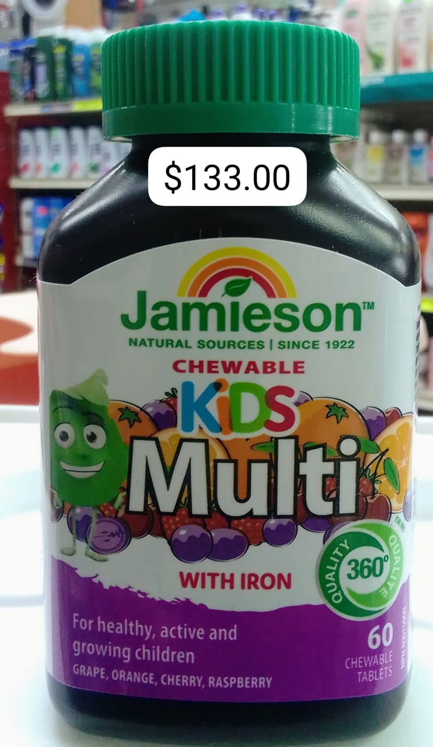 Jamieson Kids Chewable Multi Vitamin with Iron