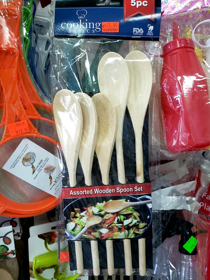 5pcs wooden spoon set