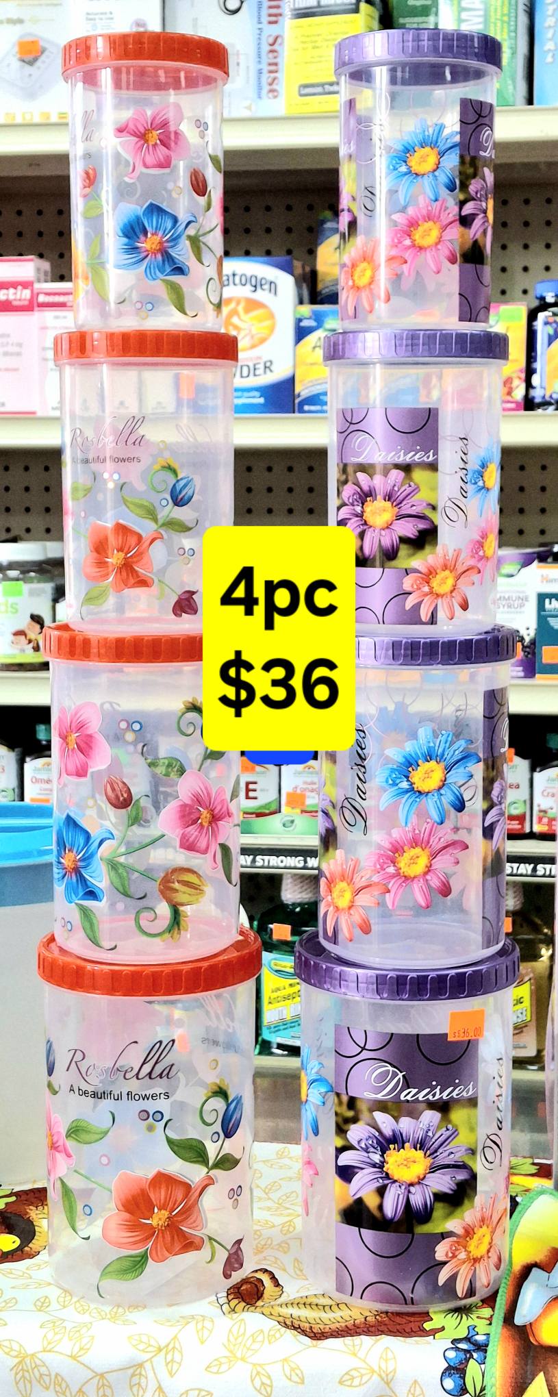 4 PIECE CONTAINER SET A