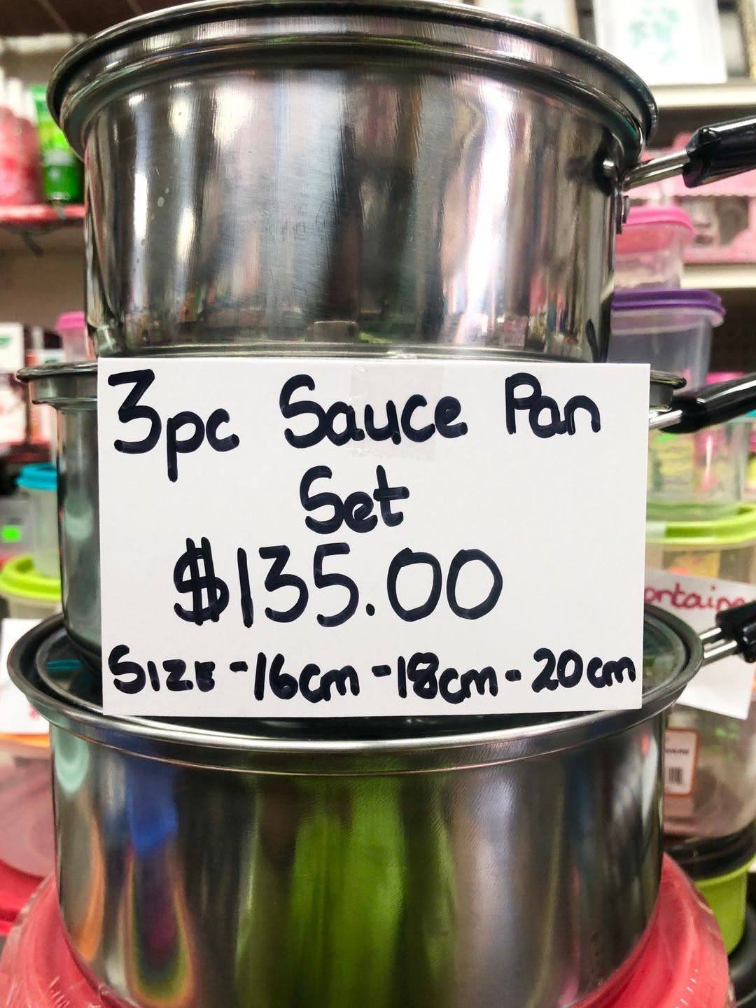 3 PIECE SAUCE PAN