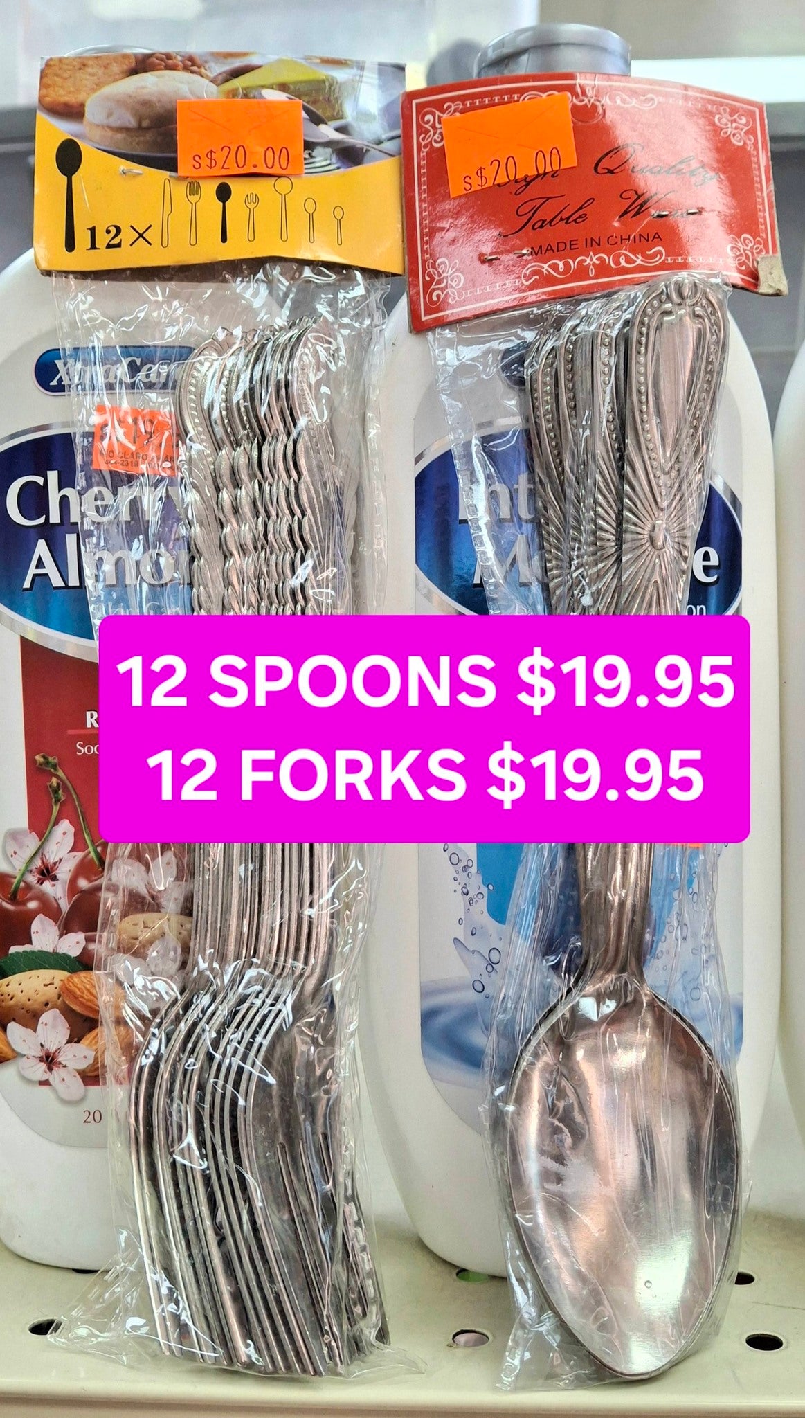 12 piece metal fork/spoon