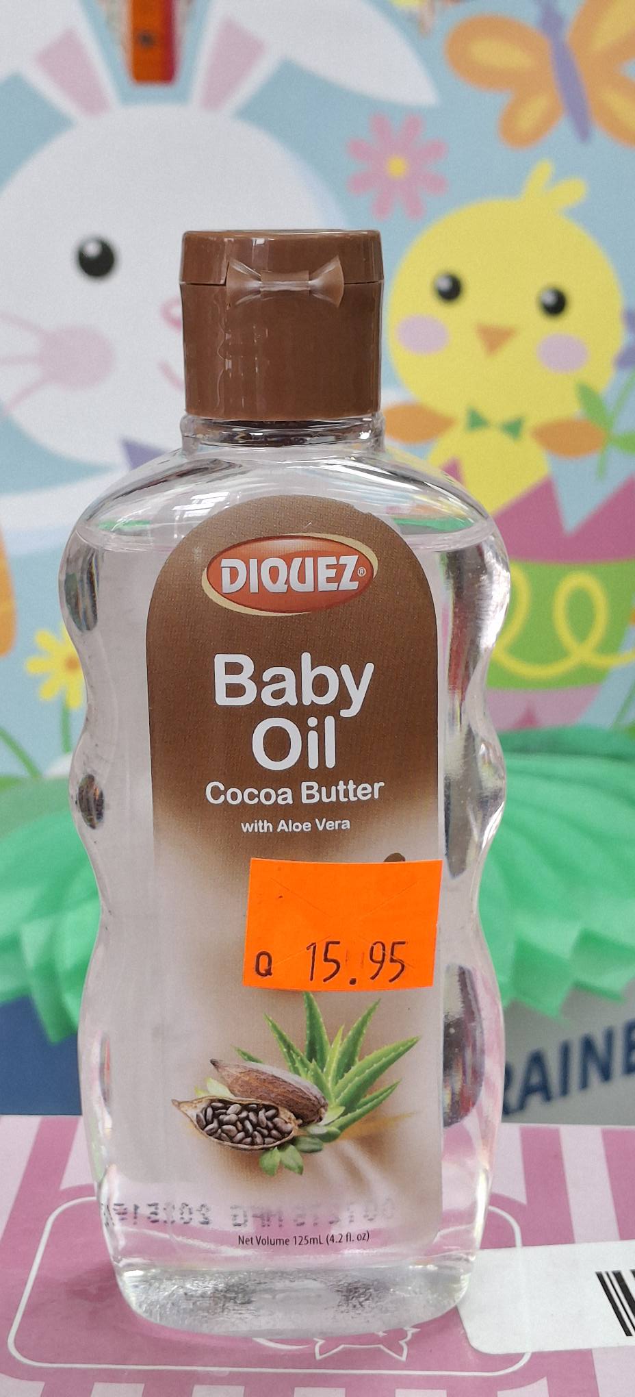 DIQUEZ BABY OIL WITH ALOE VERA AND VITAMIN E 125ML