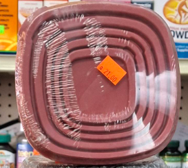 PRINCEWARE 5 PIECE SQUARE-SHAPED BOWL SET A