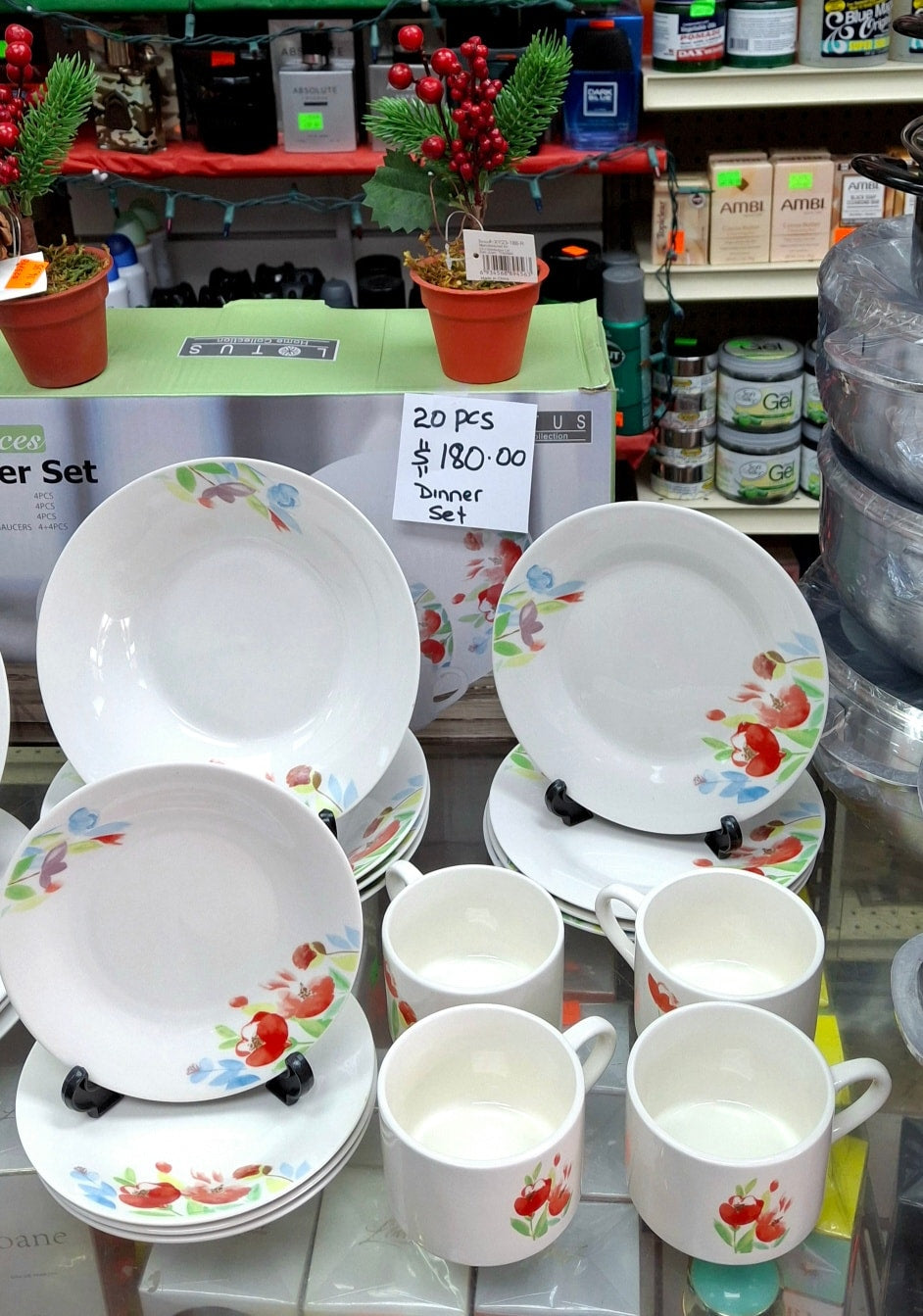 SALE!!!!!!!!!!!!!!!!!!!!!!! CERAMIC DINNER SET A