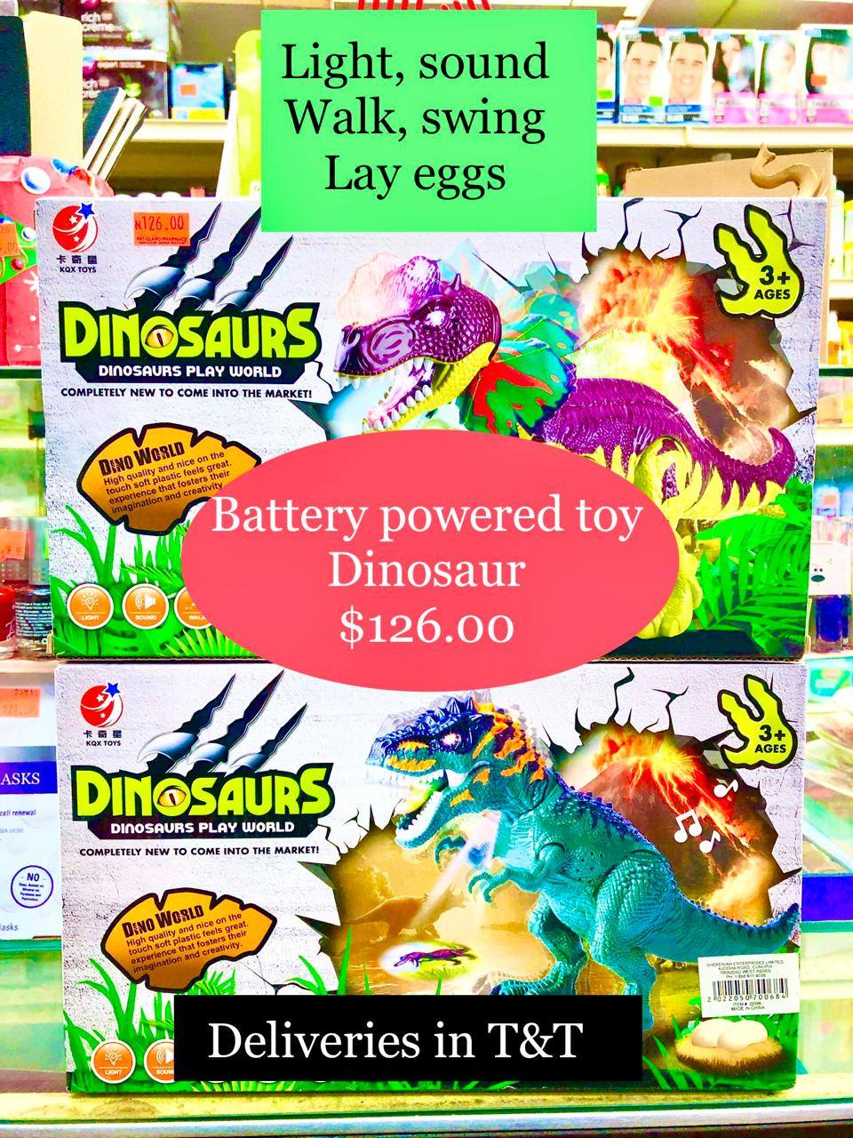 XMAS SALE!!!!!!!!!!! BATTERY POWERED TOY DINOSAUR