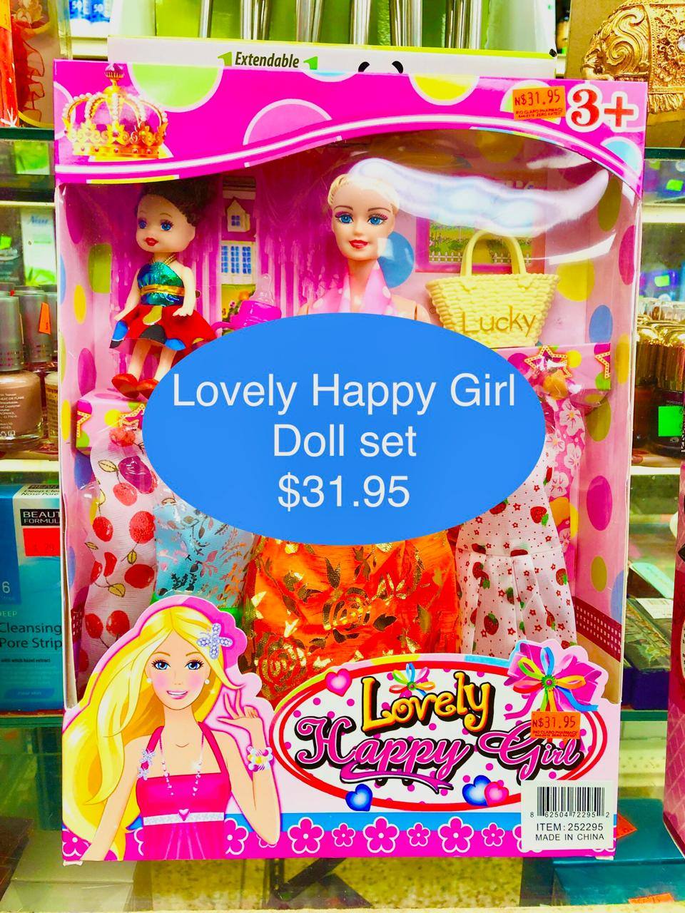 LOVELY HAPPY GIRL DOLL SET