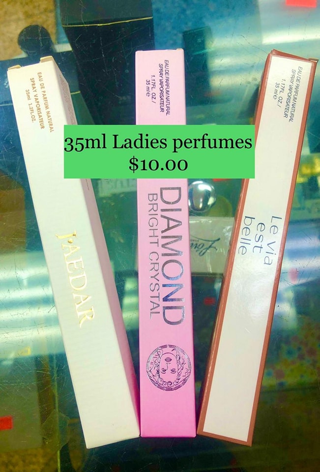 35ML LADIES PERFUMES A, B, C