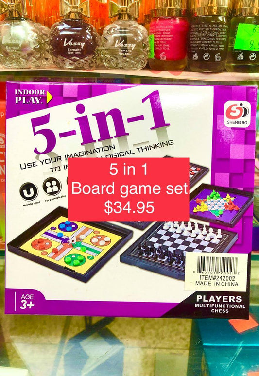 5 IN 1 BOARD GAME SET