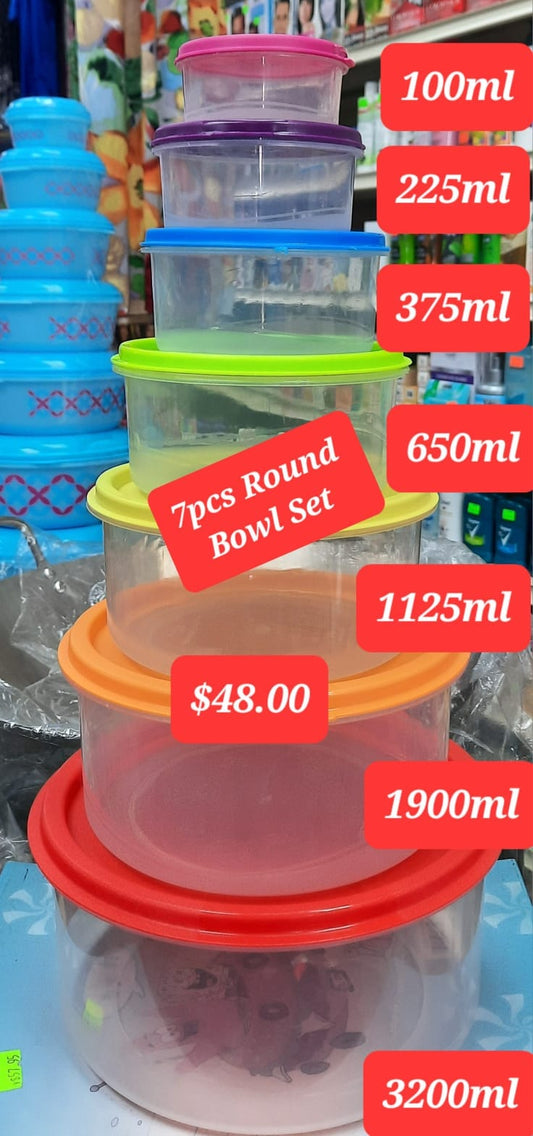 7 pcs container set