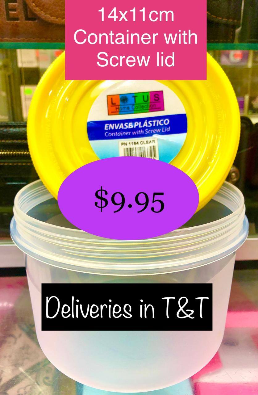 CONTAINER WITH SCREW LID