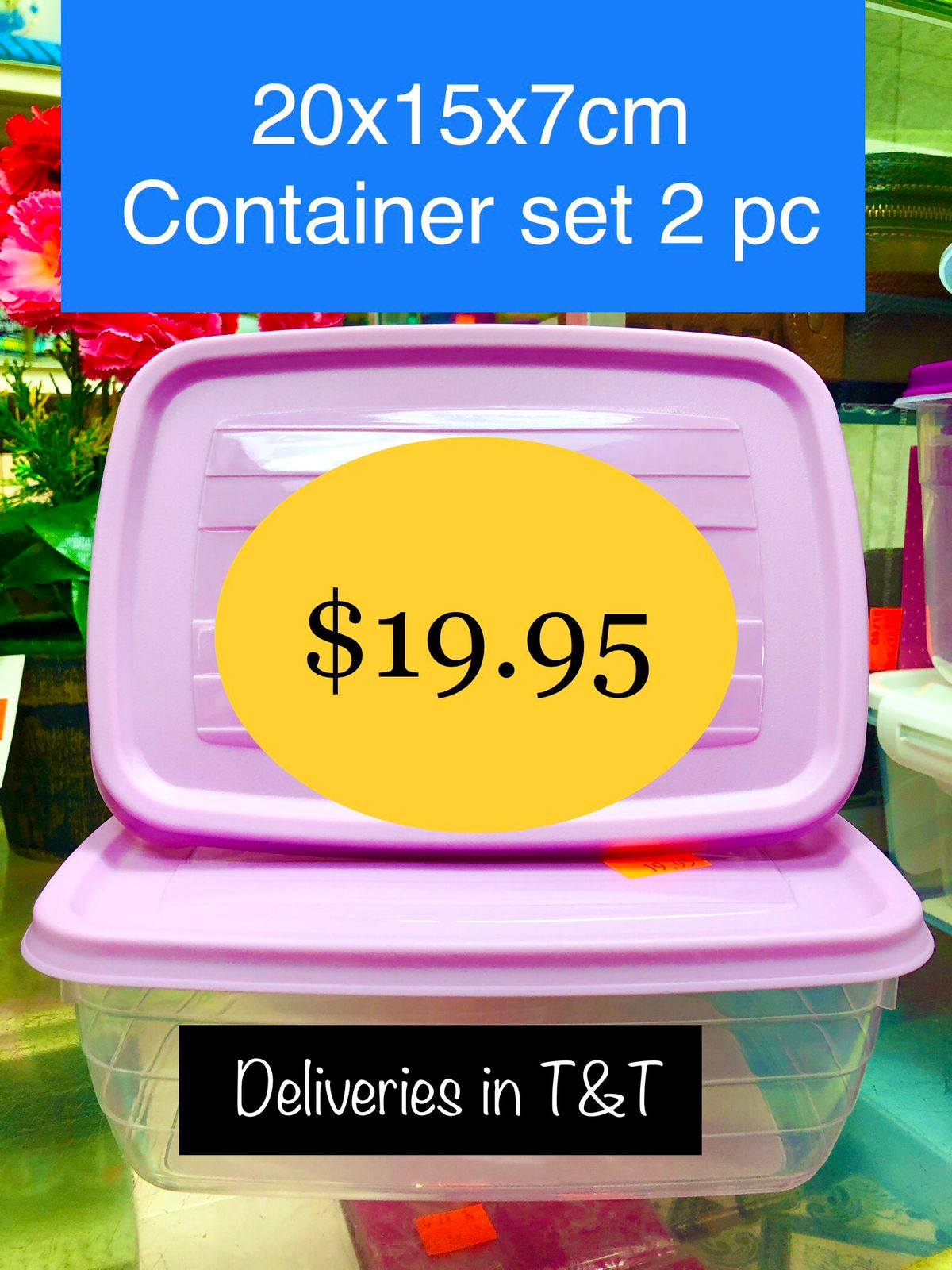 2 PIECE CONTAINER SET