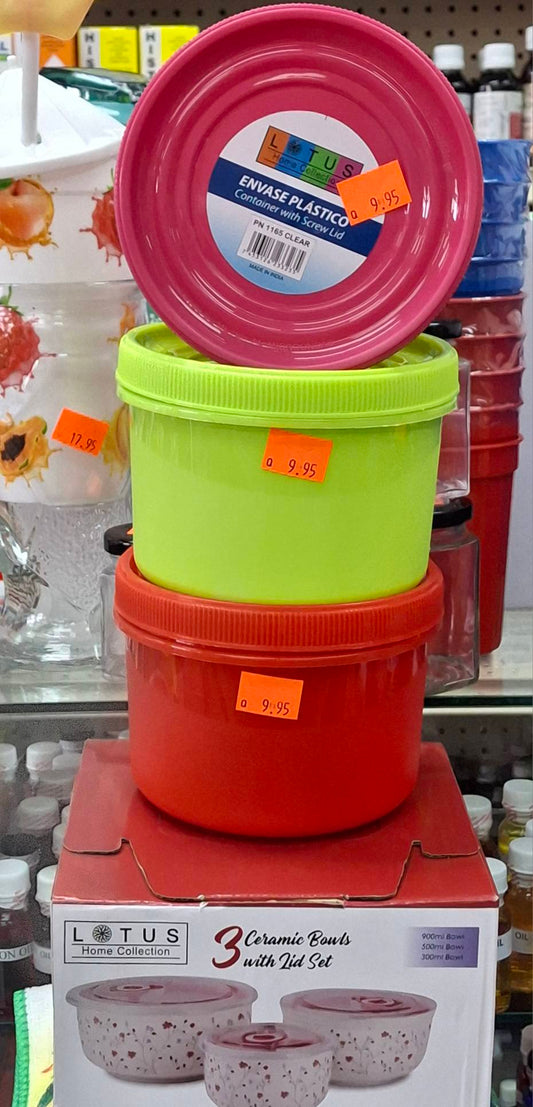 LOTUS SMALL ROUND CONTAINER