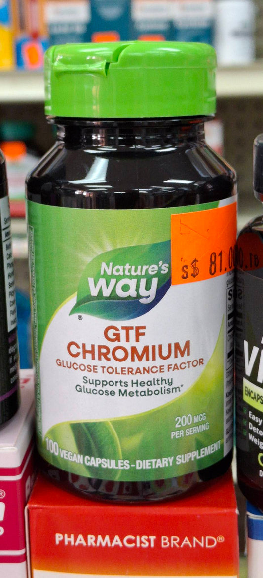 NATURES WAY GTF CHROMIUM 200MCG