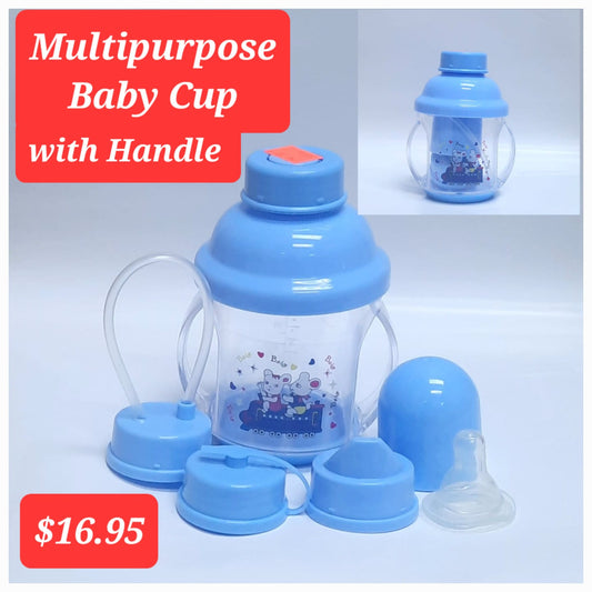 Multi purpose baby cup with handle