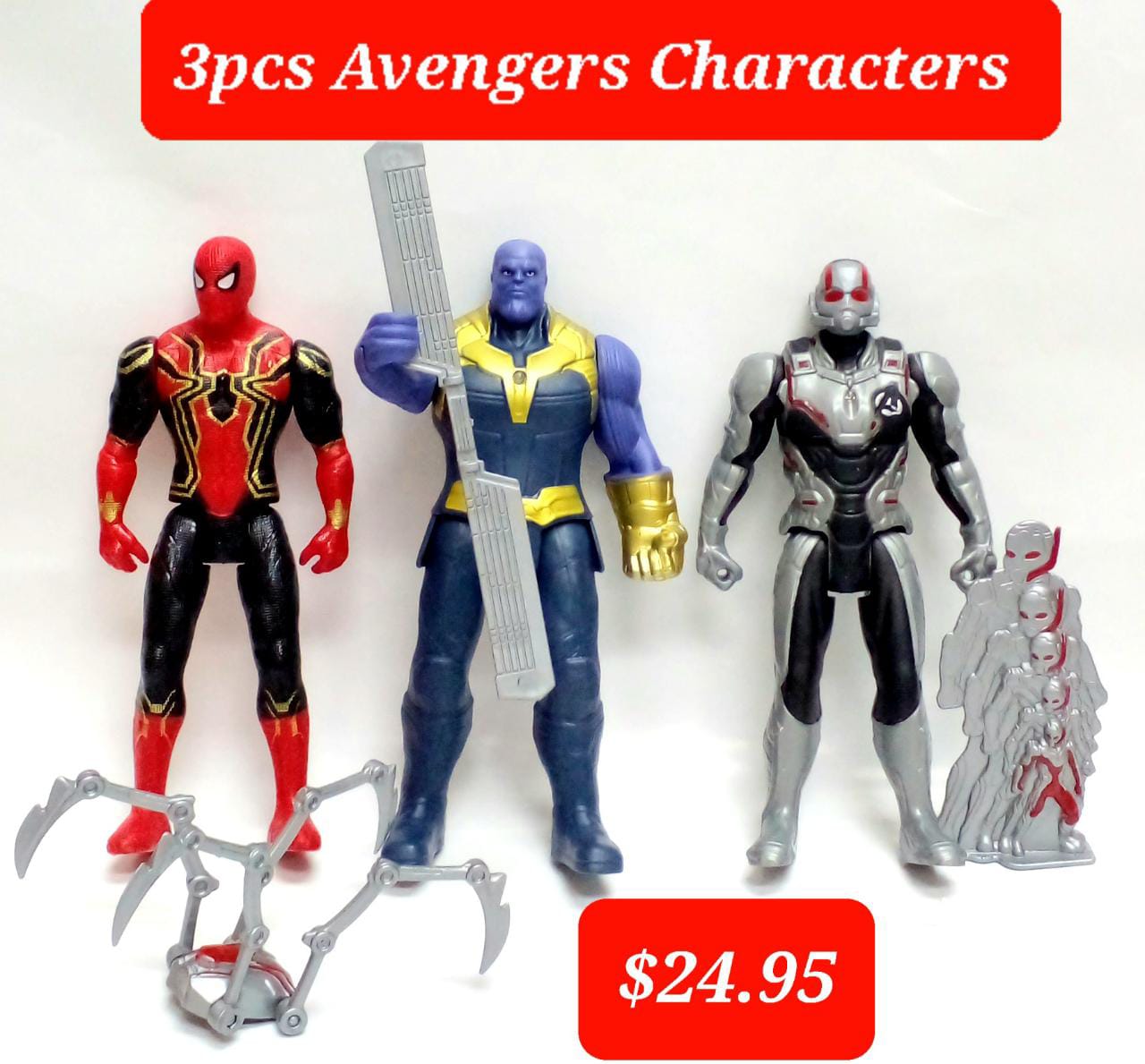 3pcs Avengers characters