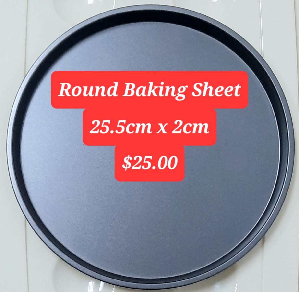 Round baking sheet