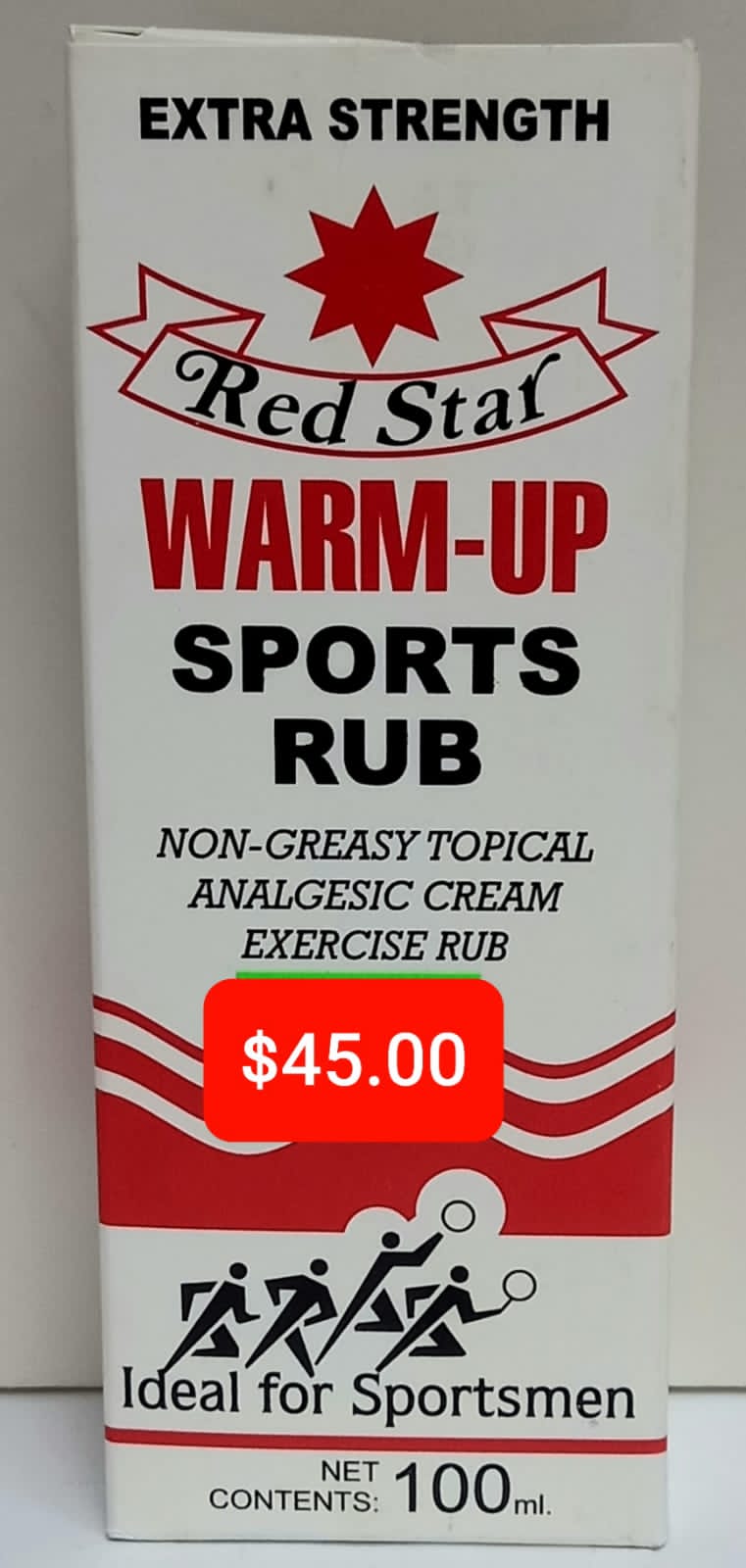 Red Star warm up sports rub