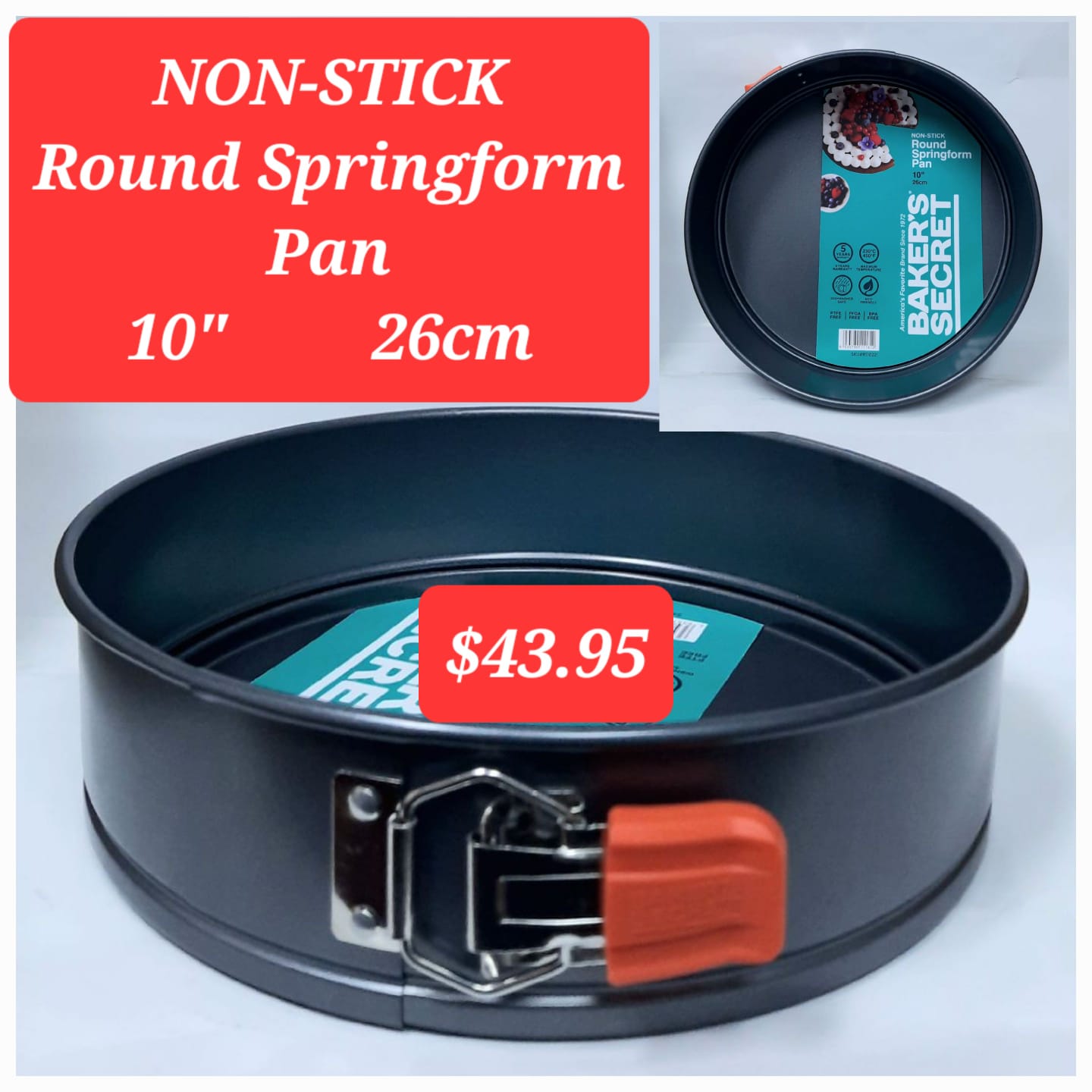 Non-stick round springform pan