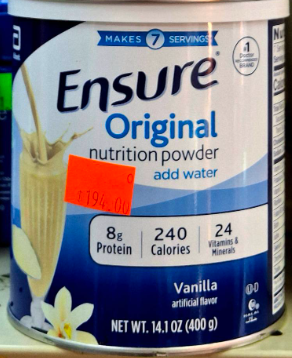 ENSURE ORIGINAL NUTRITION POWDER 400G