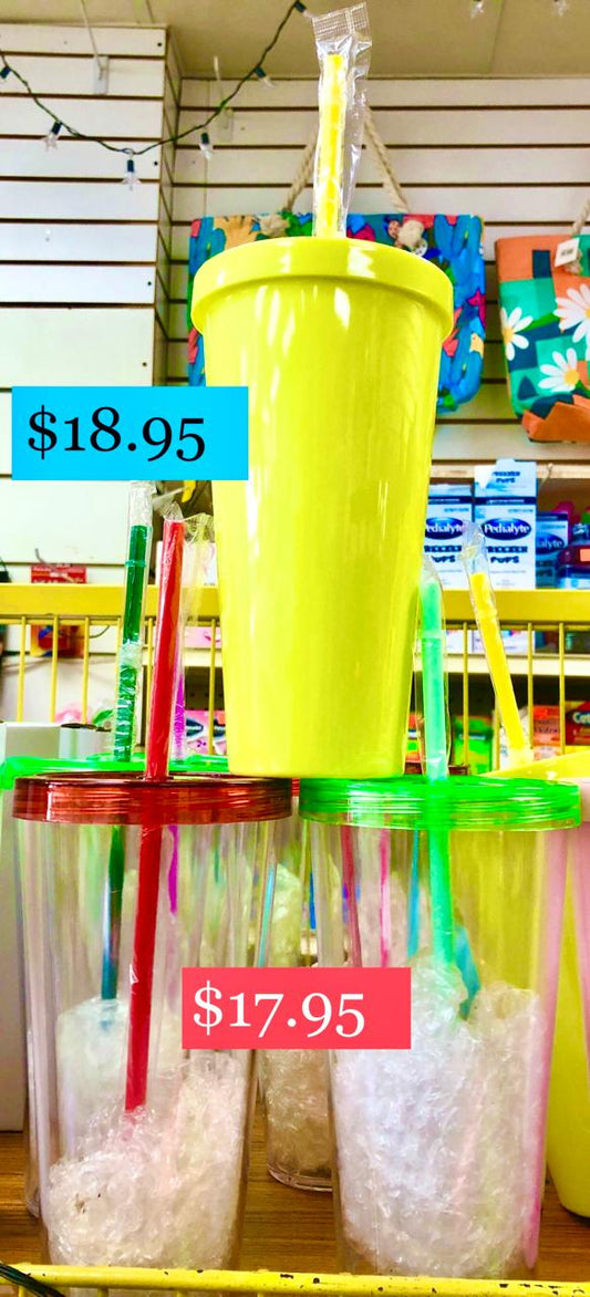 Drink Cup with straw A&B